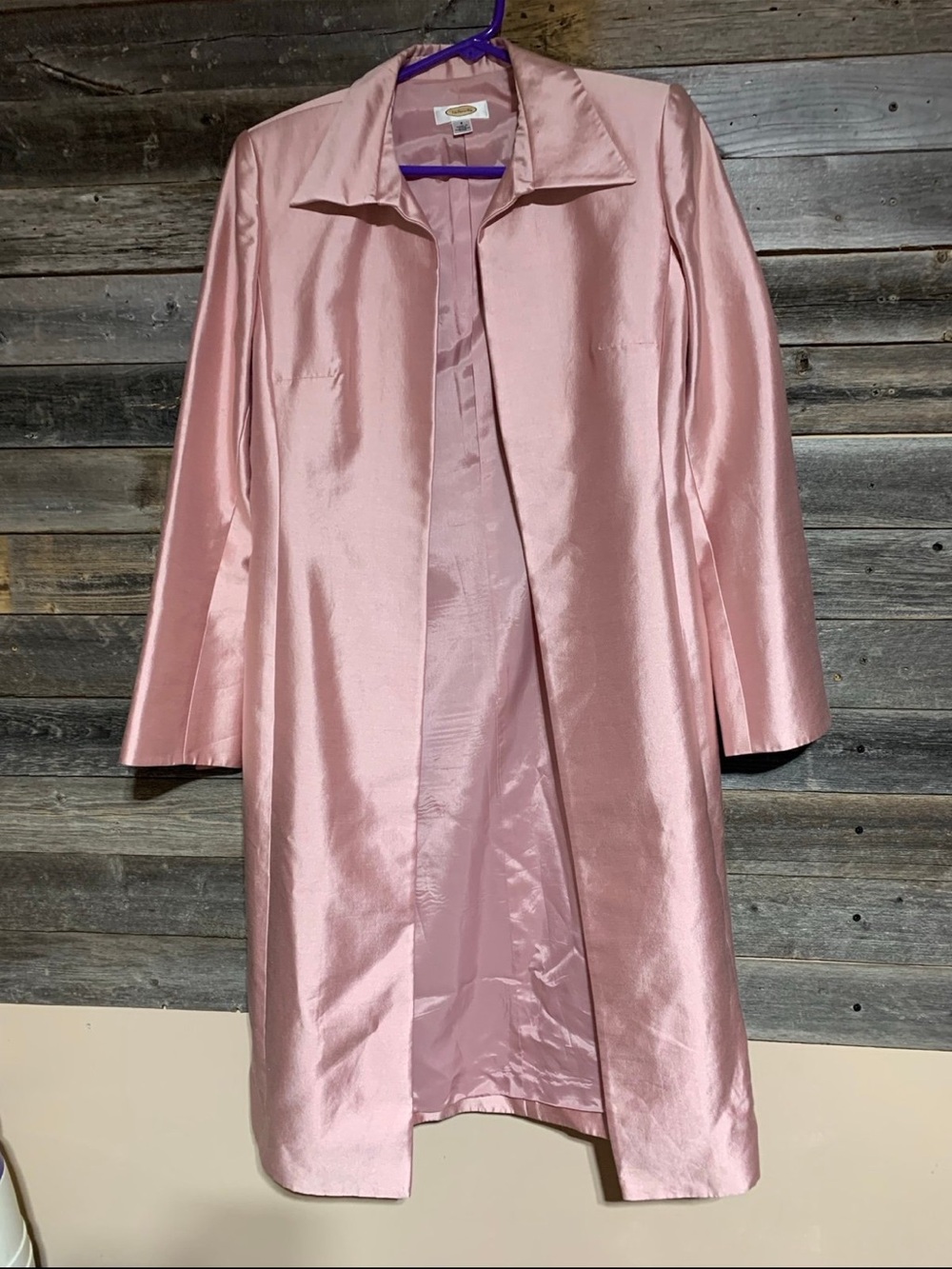 Talbots Pink Satin Lightweight Coat